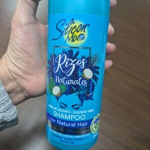 Silicon Mix Rizos Naturales Shampoo - Narural Wavy Curly Hair Teal Blue Bottle